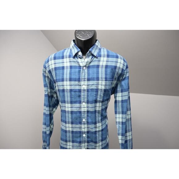 Bonobos Dress Shirt Tailored Slim Fit Plaid Casual Button Up Mens Size Large - Picture 2 of 8